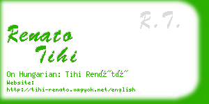 renato tihi business card